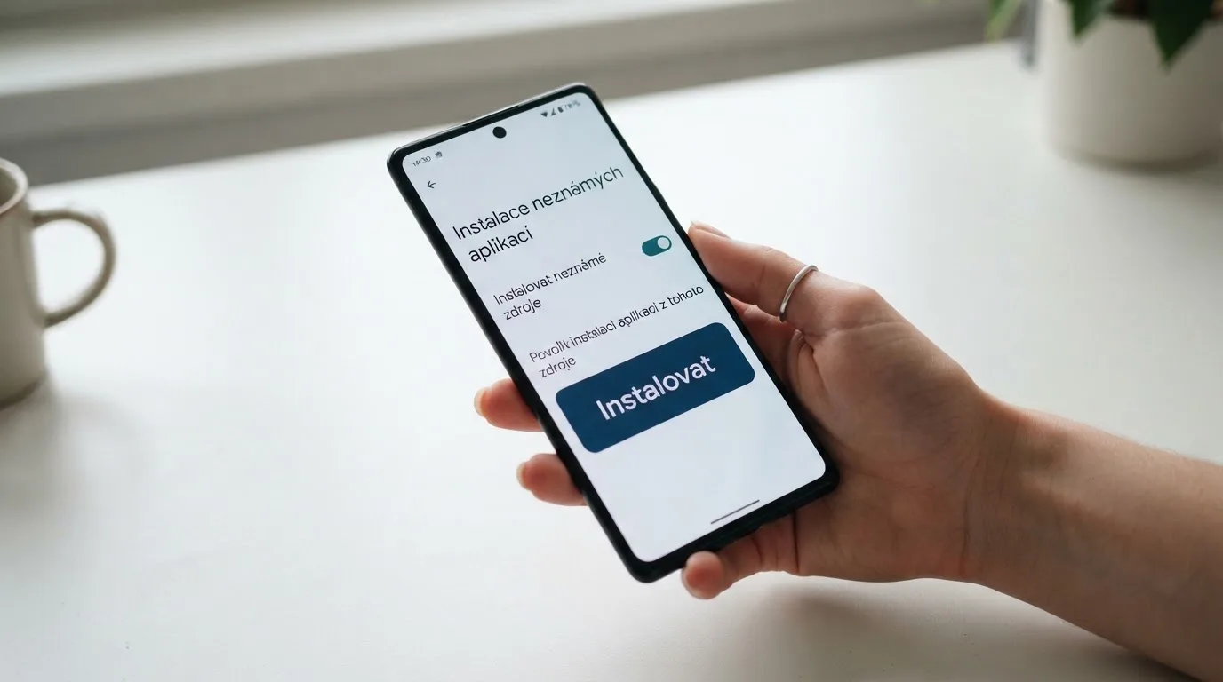 Postup instalace casino aplikace z APK souboru na telefonu s Androidem a povolení neznámých zdrojů